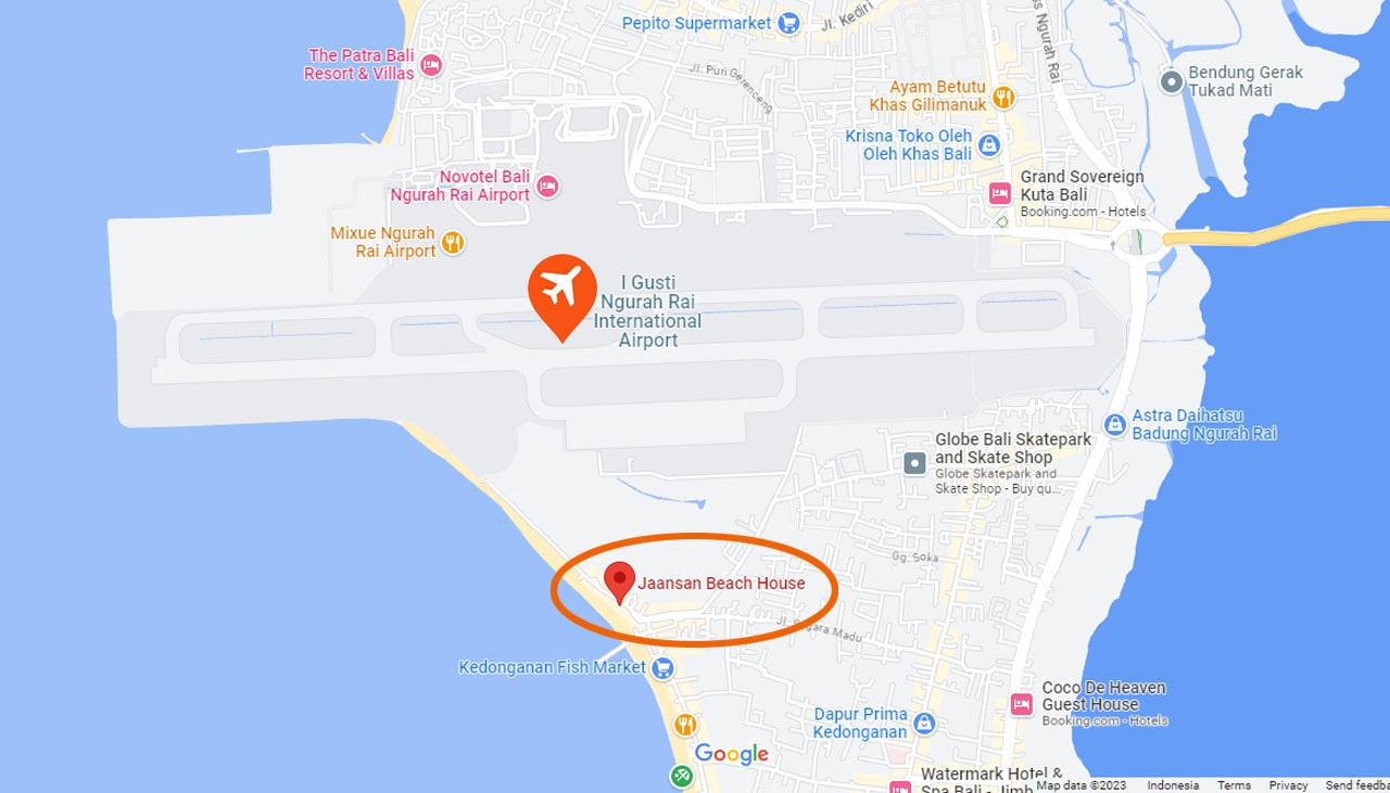 map restaurant near airport
