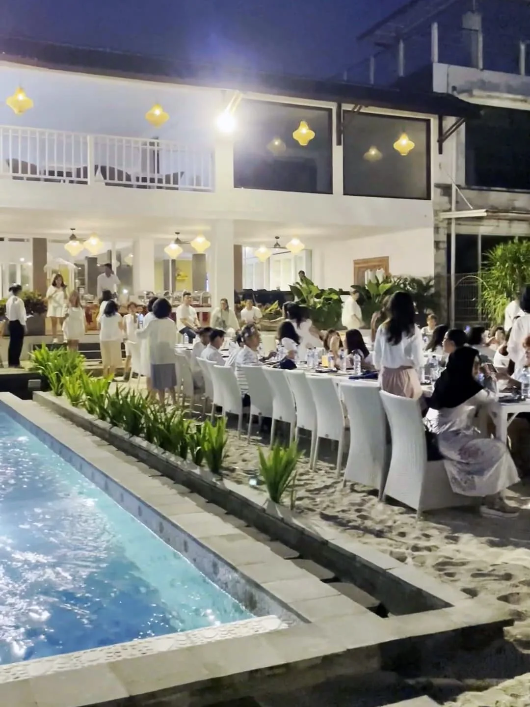 group event with pool