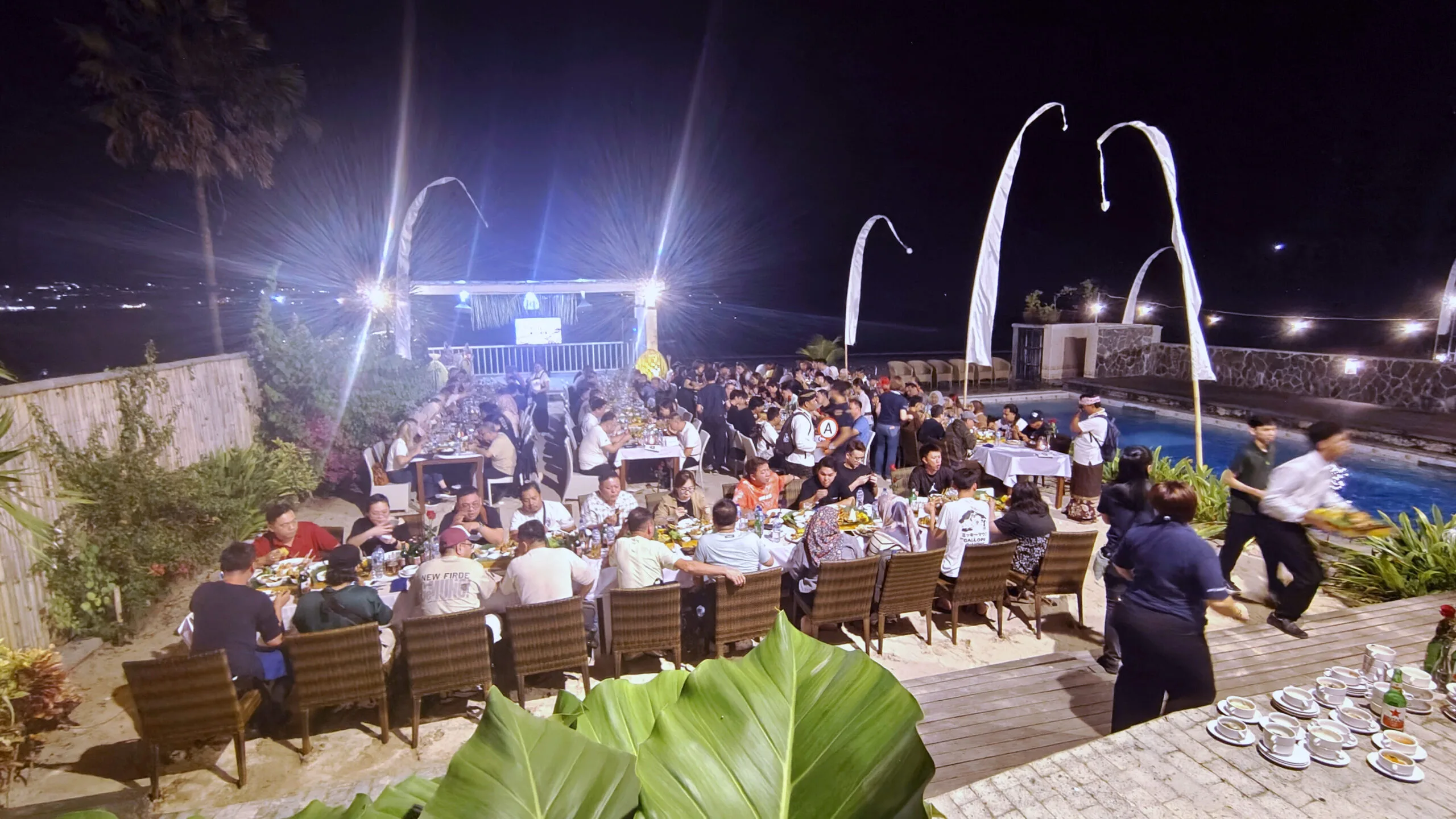 group event on sand